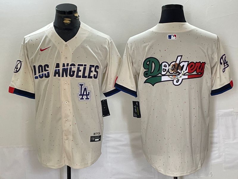 Men Los Angeles Dodgers Blank Cream Fashion Nike Game MLB Jersey style 4->san diego padres->MLB Jersey
